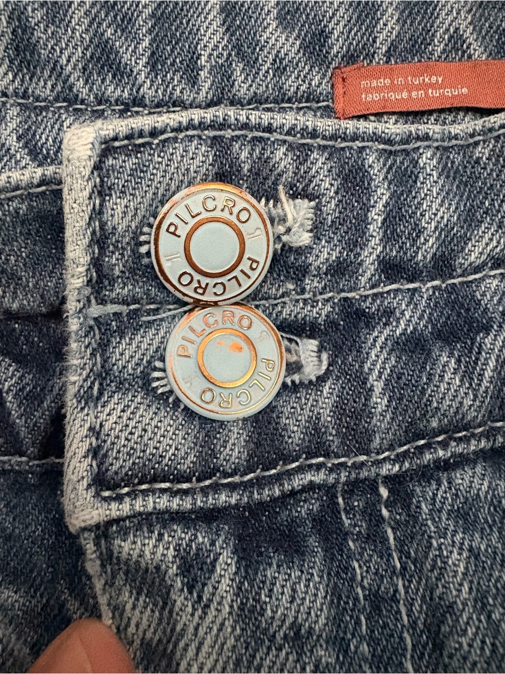 Pilcro The Wanderer Utility Jeans Size 31 Medium Wash Barrel Leg - Picture 3 of 16